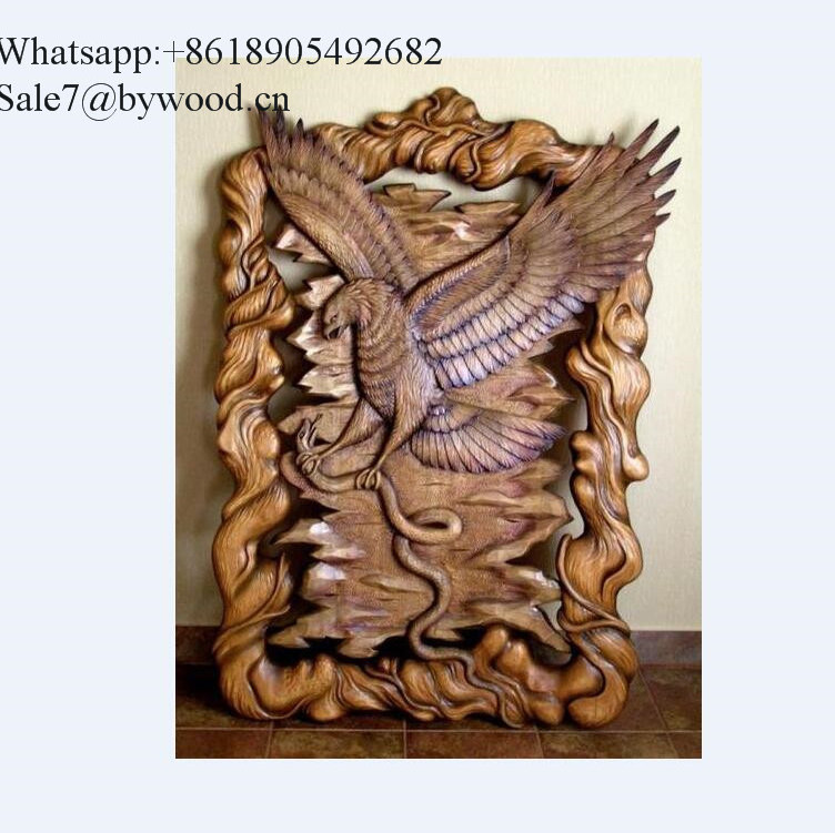 Tradition handmade wall hanging carved  wood wall paneling solid wooden panel  crafts