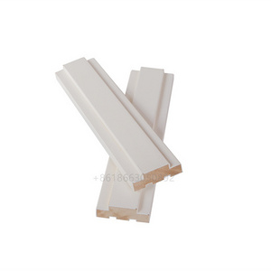 White stone paste Gesso primed Moulding HDF & MDF Material Door Window Casing Colonial Molding