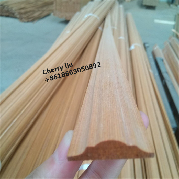 Decorative ornamental Recon teak wood inlay wood beading strips moulding