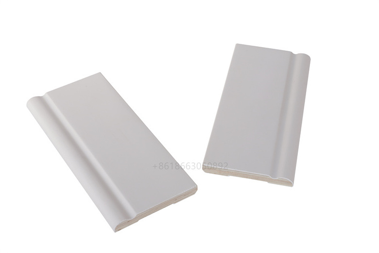 White stone paste primer floor accessories baseboard skirting board