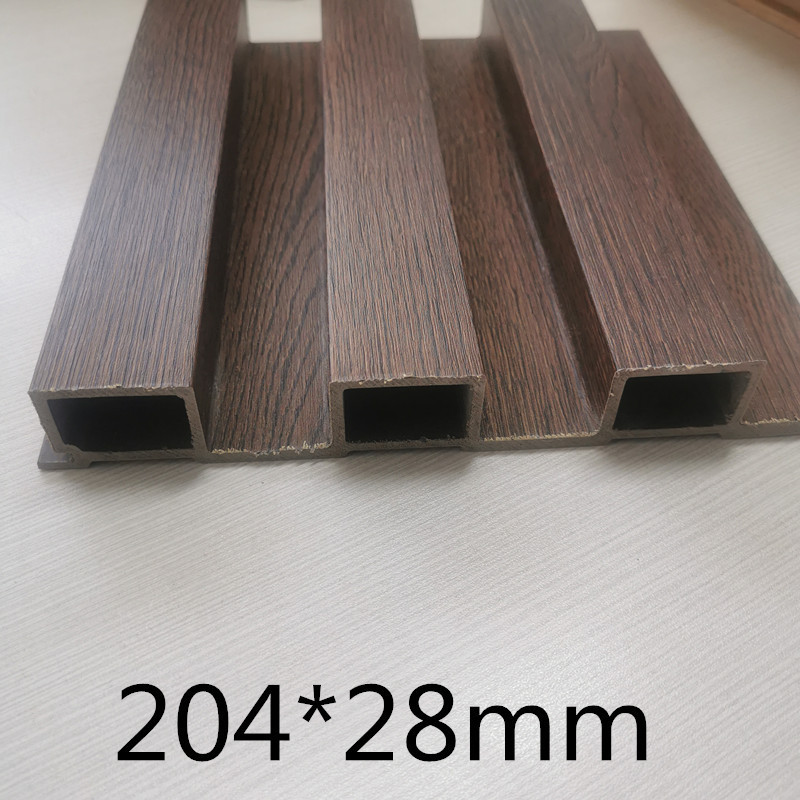 Bamboo charcoal fiber flat wall panel Wpc wood veneer WPC wall panel ...