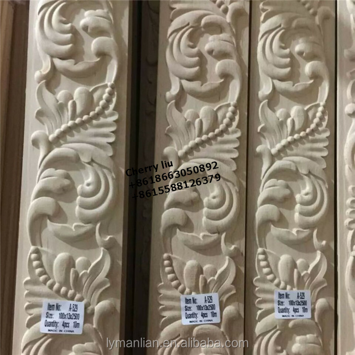 Home Decor Kitchen Cabinet Moulding wood trim Carved Wood Moldings