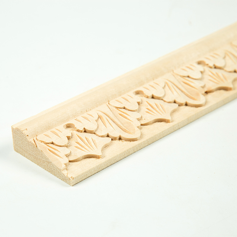 decorative CNC Carved Wood Crown frame Moulding ceiling corner molding