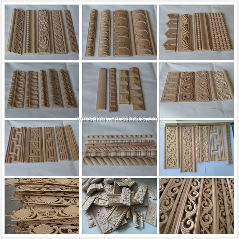 Interior decorative carved wood mouldings