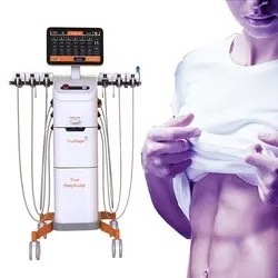 Orange Vertical Radio Frequency Fat Loss / Muscle Gain EMS Muscle Exercise Body Sculpting trusculpt id and flex