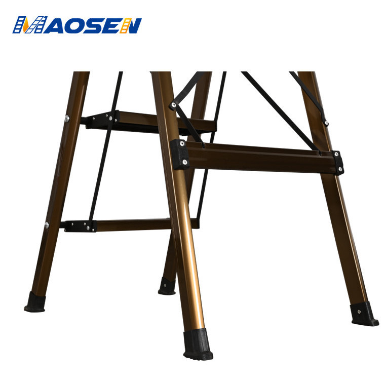 Safe to Use and Carbon Fiber Ladder Home Mental  Industry D-Type Household Ladder