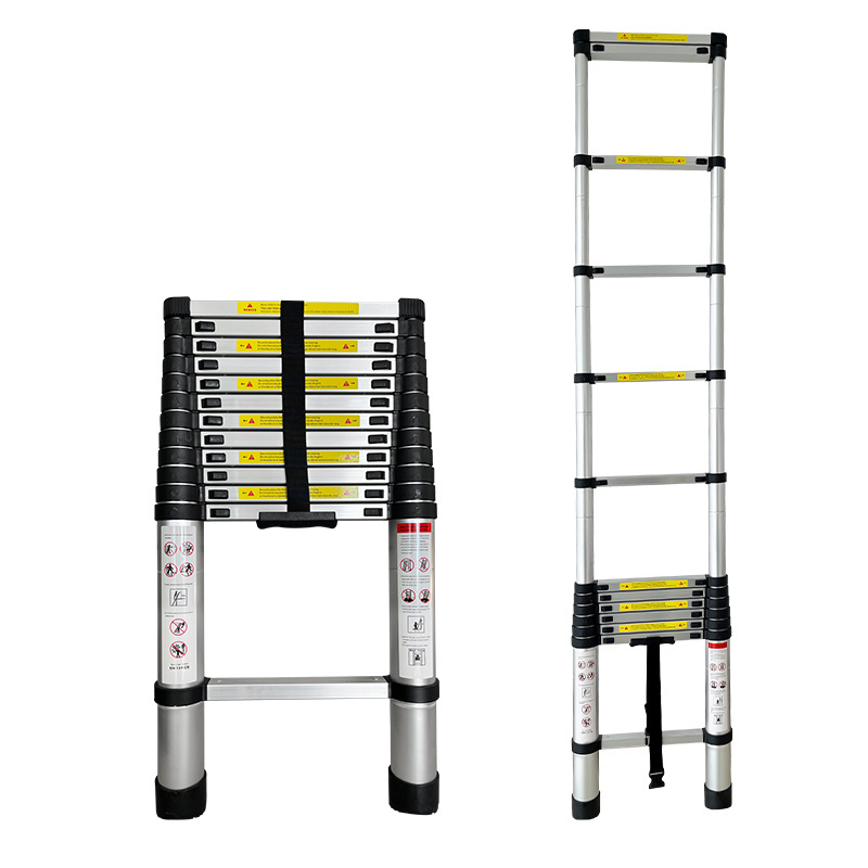 High Quality Safety And Durable Aluminum Telescopic Ladder Foldable Step Household Ladder