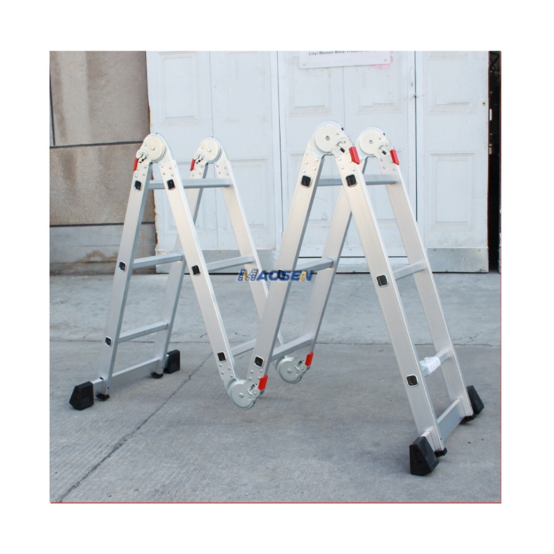 NEW EN131 super quality aluminium multifunctional cable loft folding exsenion ladder