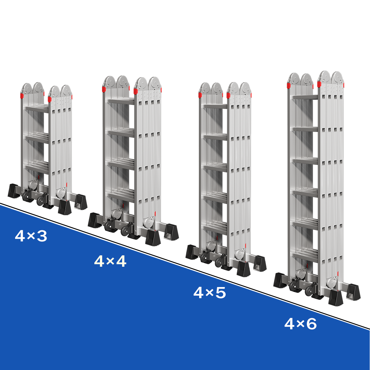 Top Blanket Ladder Canopy Folding Ladder for Motorhome Aluminium Electric Ladder