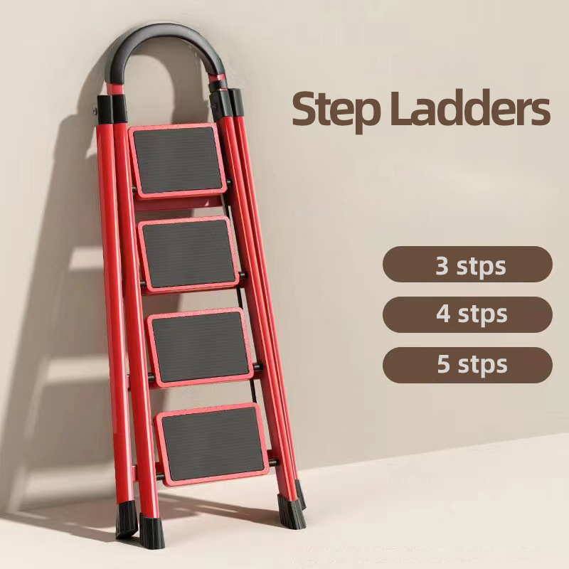 3 step handrail ladders supplier steel  small household ladder for kitchen other folding ladder