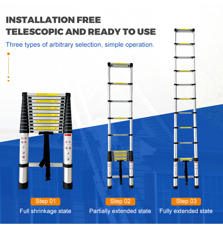 2023 NEW Aluminium Scaffolding Telescopic Ladders , Folding Aluminum Ladders scaffolding