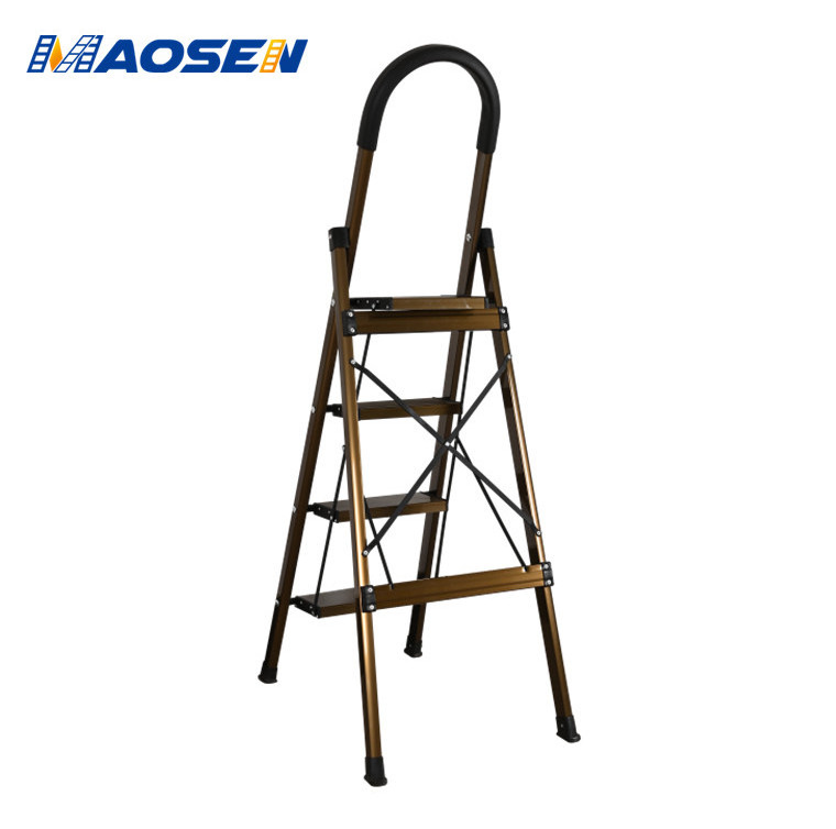 Safe to Use and Carbon Fiber Ladder Home Mental  Industry D-Type Household Ladder