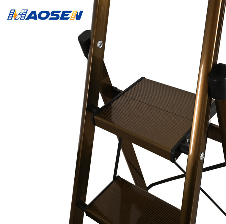 Safe to Use and Carbon Fiber Ladder Home Mental  Industry D-Type Household Ladder