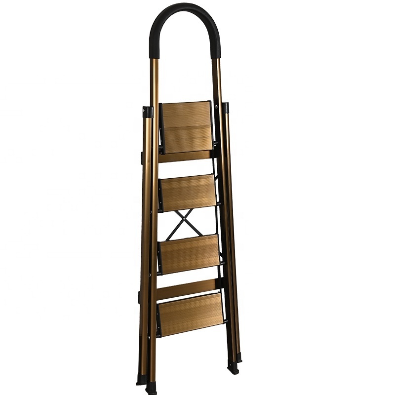 Safe to Use and Carbon Fiber Ladder Home Mental  Industry D-Type Household Ladder