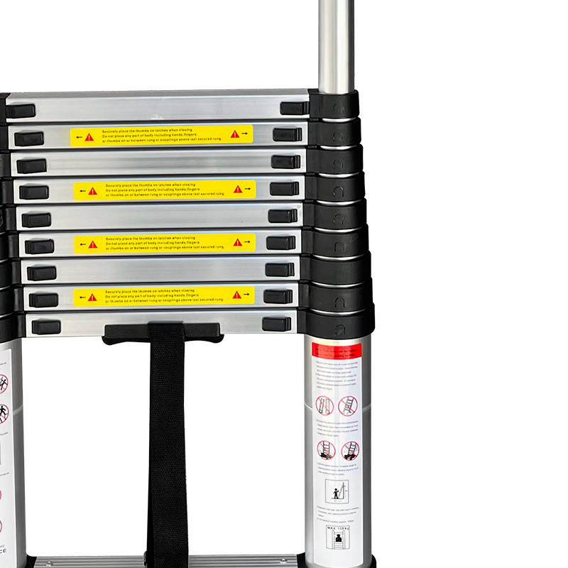 High Quality Safety And Durable Aluminum Telescopic Ladder Foldable Step Household Ladder