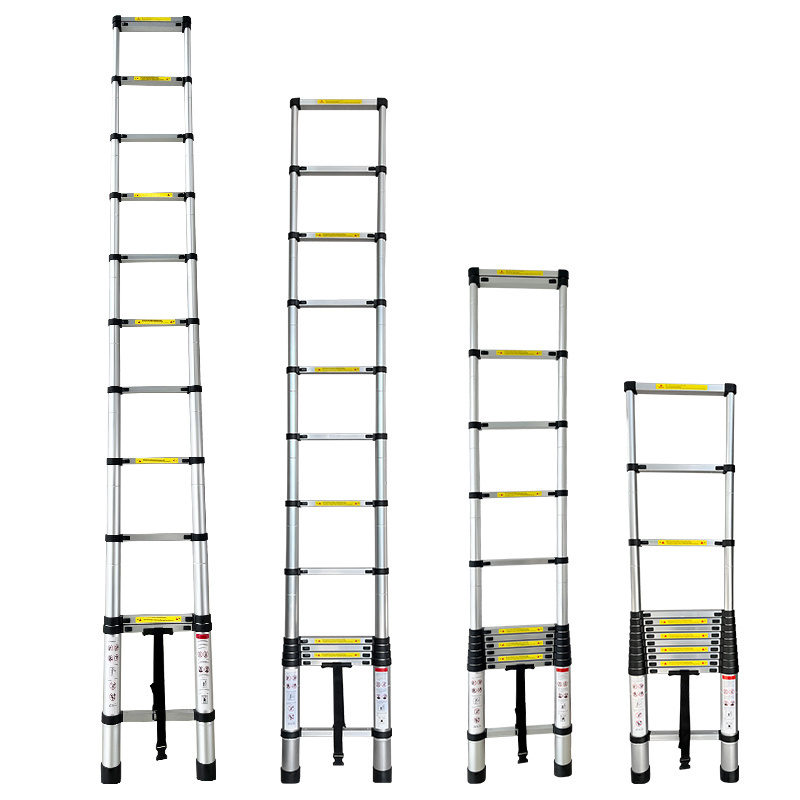 High Quality Safety And Durable Aluminum Telescopic Ladder Foldable Step Household Ladder