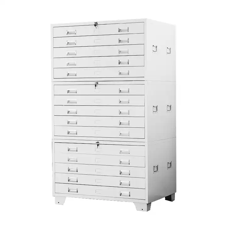 High Quality Steel A1 A0 Size Drawings with our Durable Metal Cabinets Preassembled structure Cabinet 5/10/15 Drawer Map Cabinet