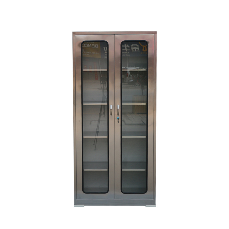 High-Quality Stainless Steel Hospital Cabinets with Built-In Locking Mechanisms for Secure Storage Cupboard