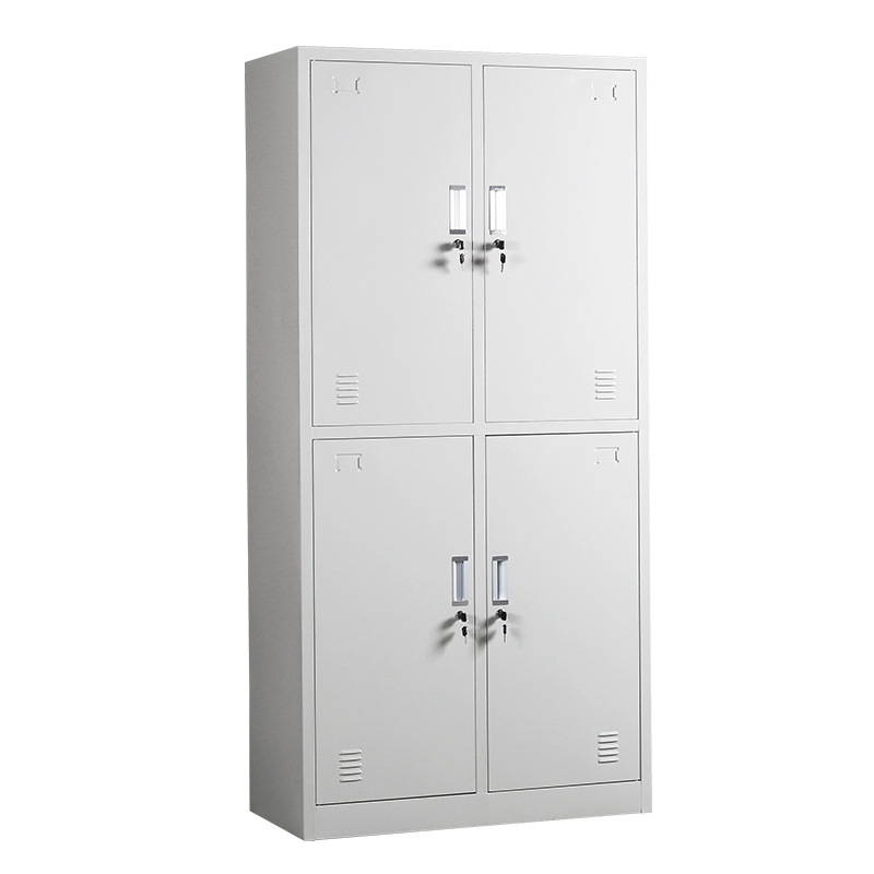 Factory cheap 4 door Armario steel cabinet school staff locker for employees office school storage locker clothing gym locker