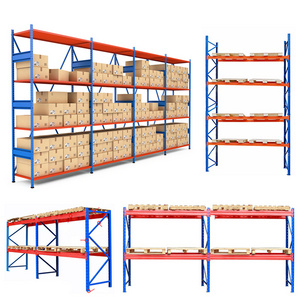 Wholesale Warehouse Shelve System Metal Light Duty Storage Rack Boltless 4 Tier Assemble Medium Duty Long Span Shelving For Sale