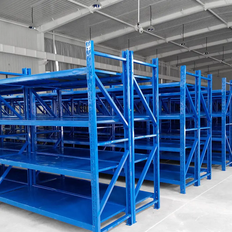 Warehouse storage heavy duty pallet rack metal shelving system durable stacking goods display rack