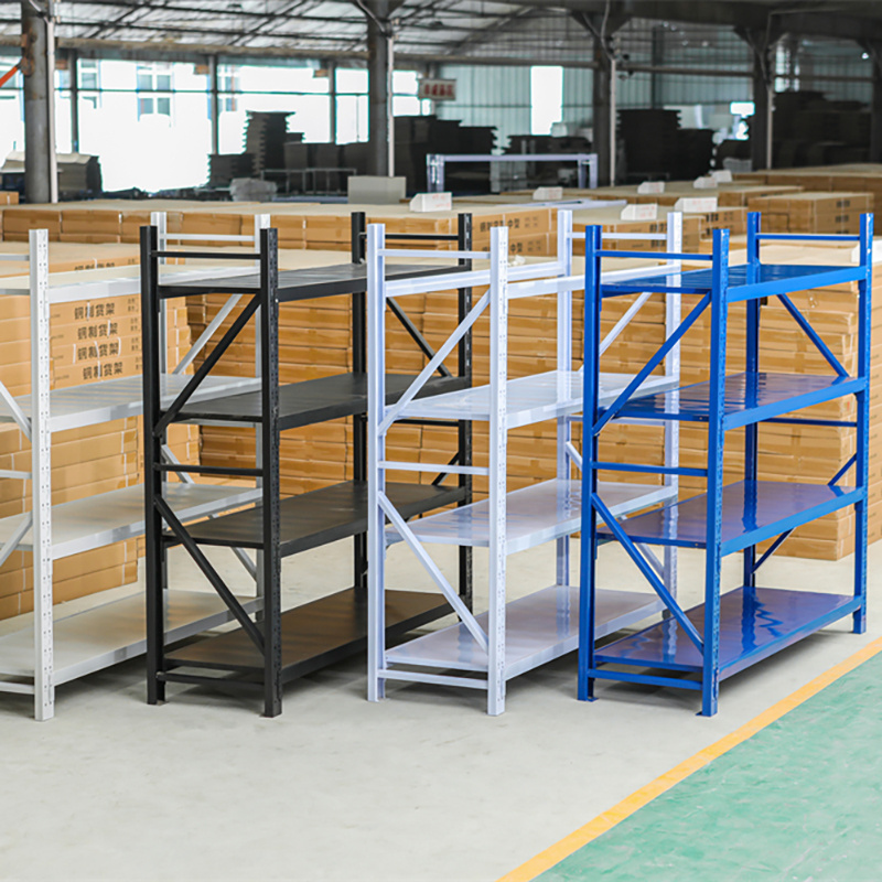 Wholesale Warehouse Shelve System Metal Light Duty Storage Rack Boltless 4 Tier Assemble Medium Duty Long Span Shelving For Sale