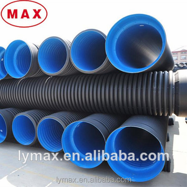 Plastic Large Diameter Steel Reinforced Polyethylene Spiral Corrugated Pipe