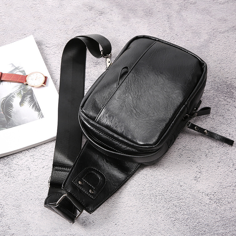 2021 New Casual and Lightweight Chest Korean Men's Sports One-Shoulder Small  iPad Sling Belt Fanny Pack Hip Waist Bag