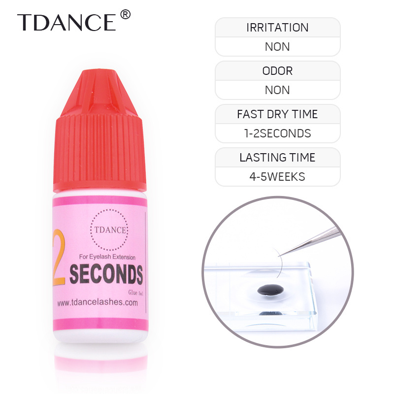 Best selling lash extensions glue for false eyelash with private label - TDANCE glue 5ML