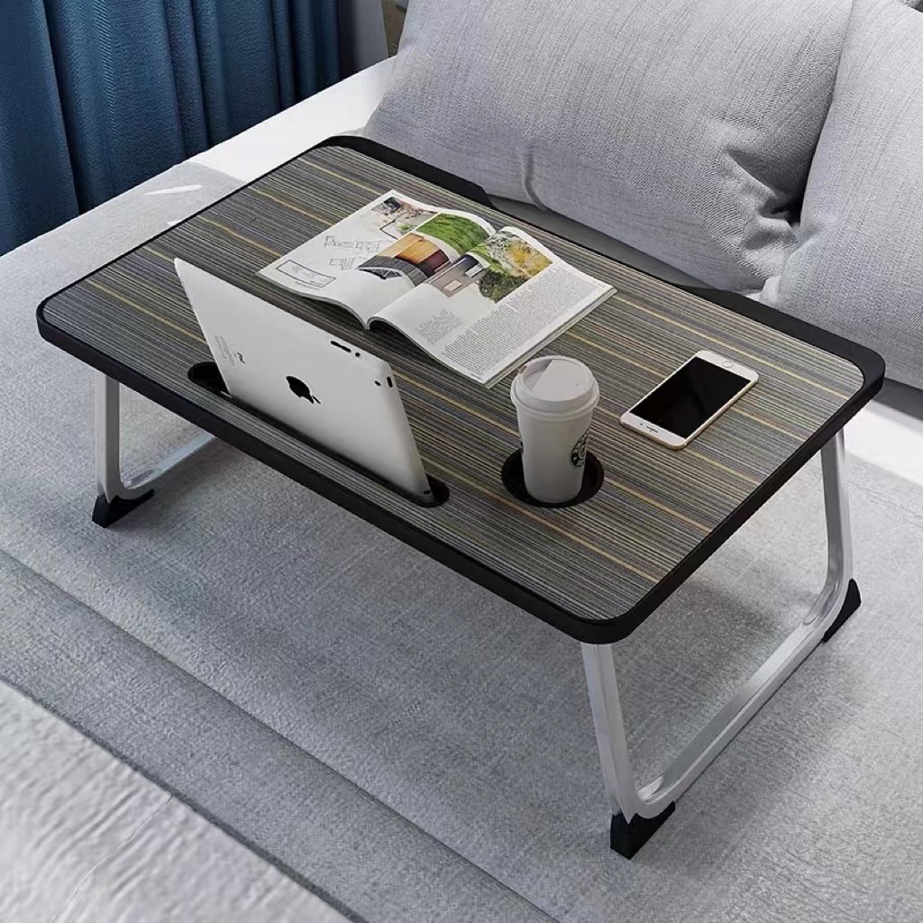 Laptop Desk for Bed,Portable Folding Lap Desk Bed Table Standing Work Table Bed Tray with USB Port/Cup Holder for Bed Couch/Sofa