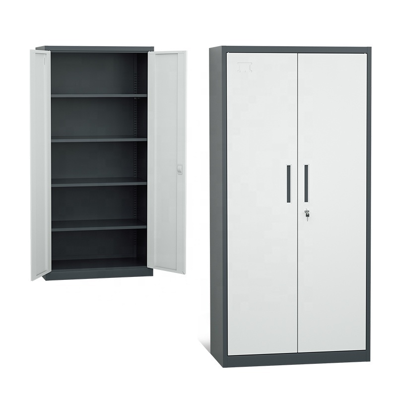 Office Furniture Steel Cupboard Office Steel Filing Cabinet metal cupboard/ metal storage cabinet file with 2 swing doors,garage