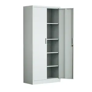 Office Furniture Steel Cupboard Office Steel Filing Cabinet metal cupboard/ metal storage cabinet file with 2 swing doors,garage