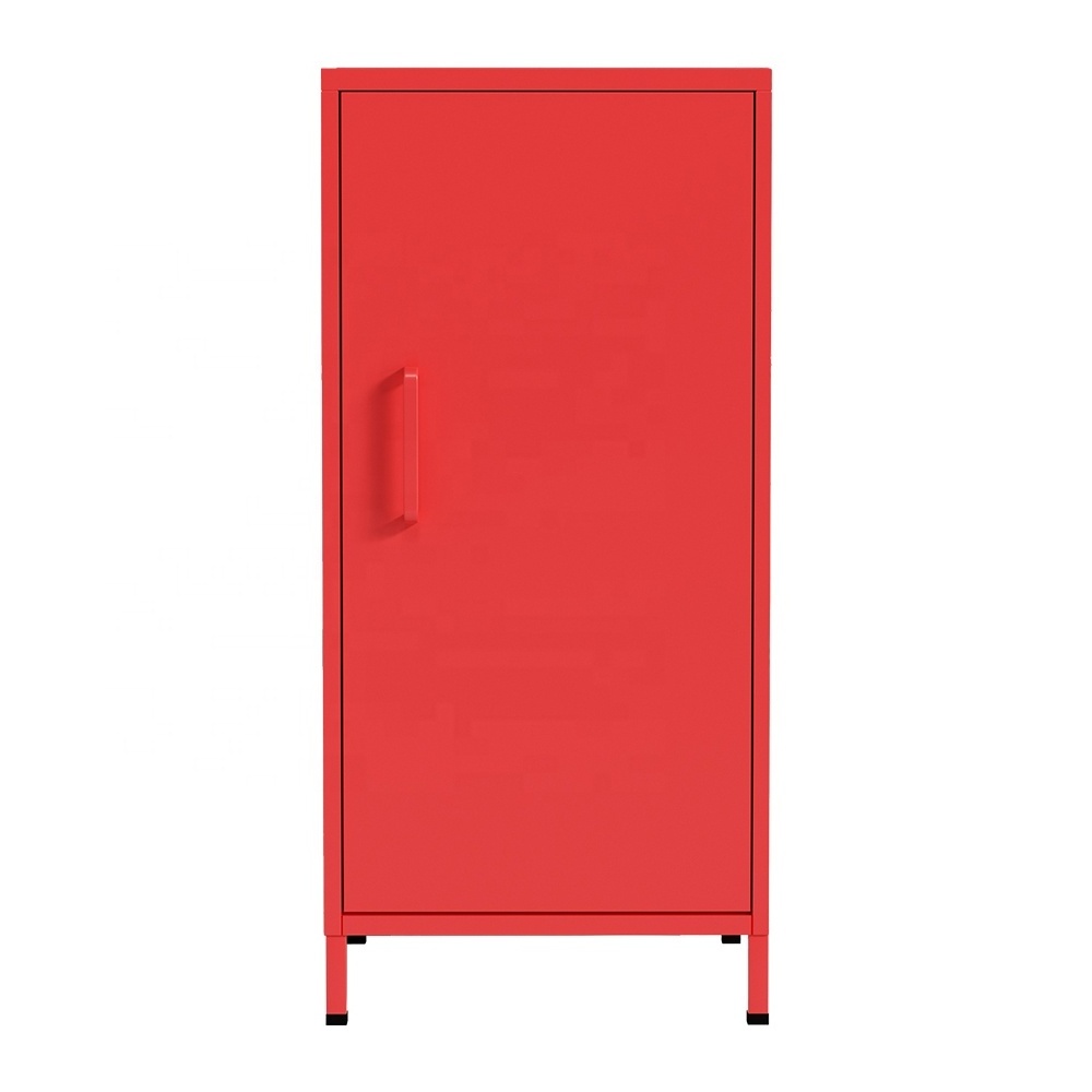 Single Door Iron Locker Creative Metal Toy Small Mini Locker for Kids