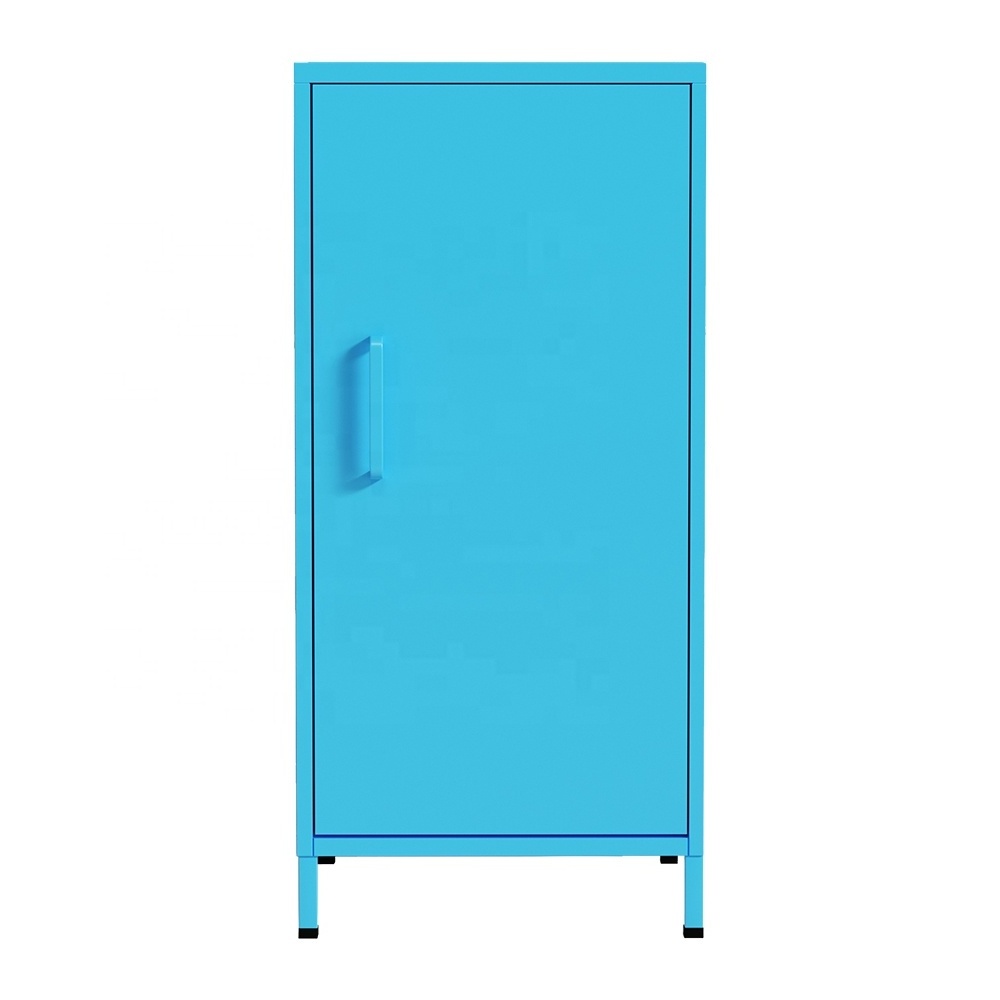 Single Door Iron Locker Creative Metal Toy Small Mini Locker for Kids