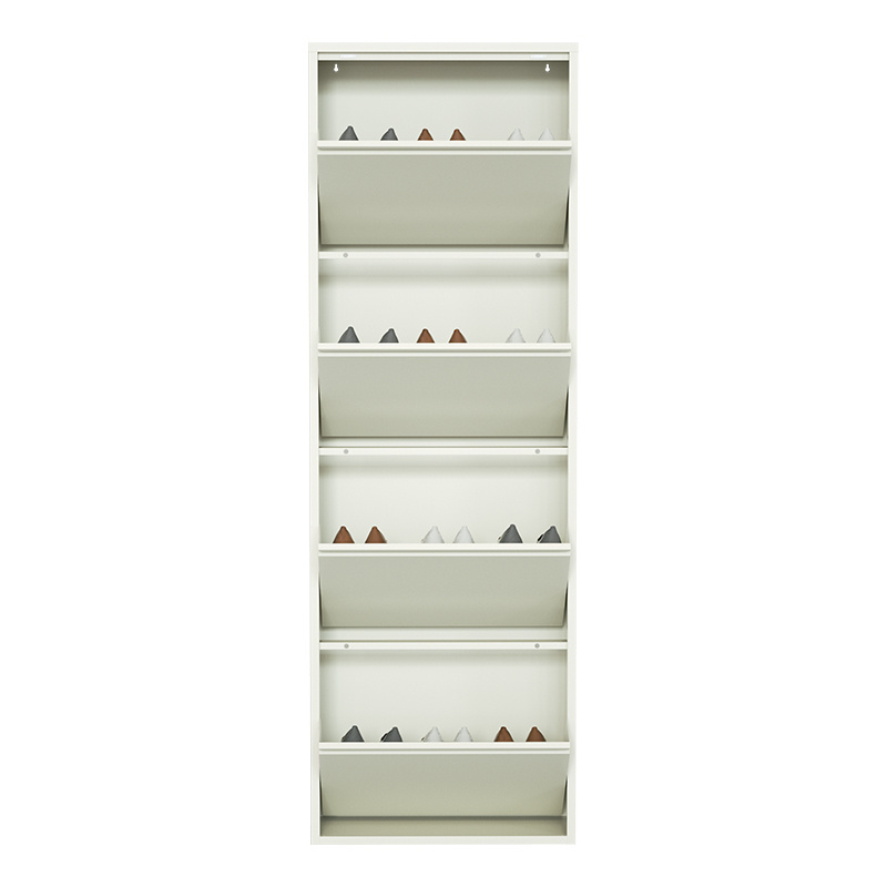 Home Furniture Steel Cabinet Shoe Storage Metal Thin Shoe Cabinet Steel Shoe Shelf For Wall