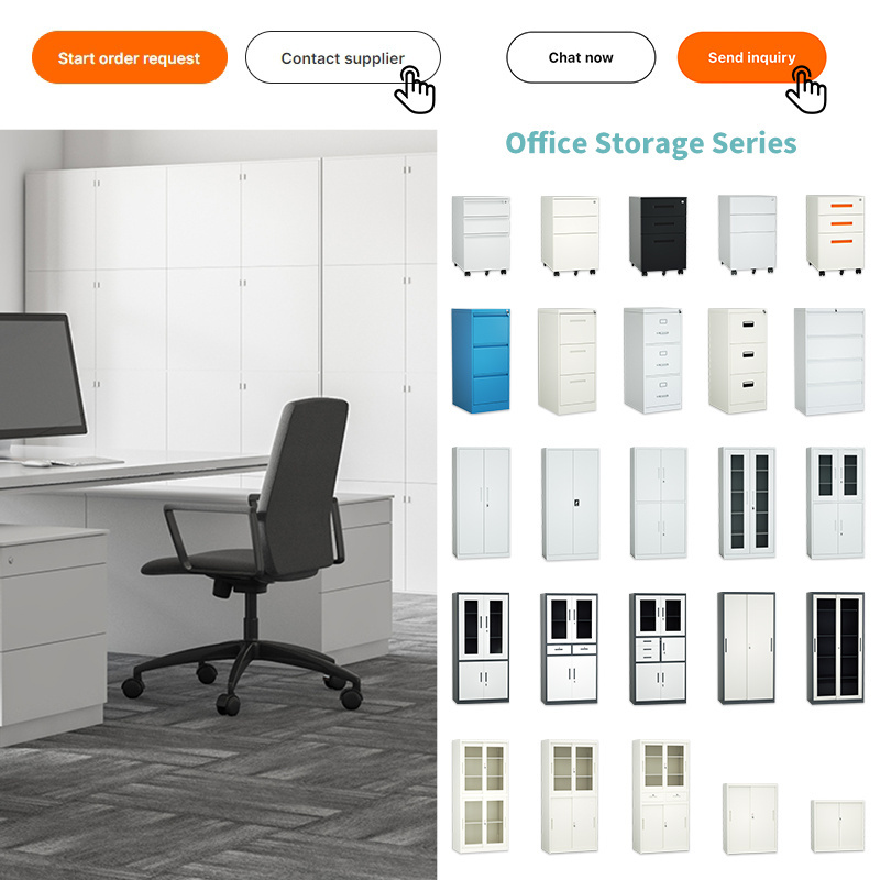 Metal Storage Office 2 3 4 Drawers Office Cabinet Steel Filing Vertical File Cabinet for Home Office School Equipment