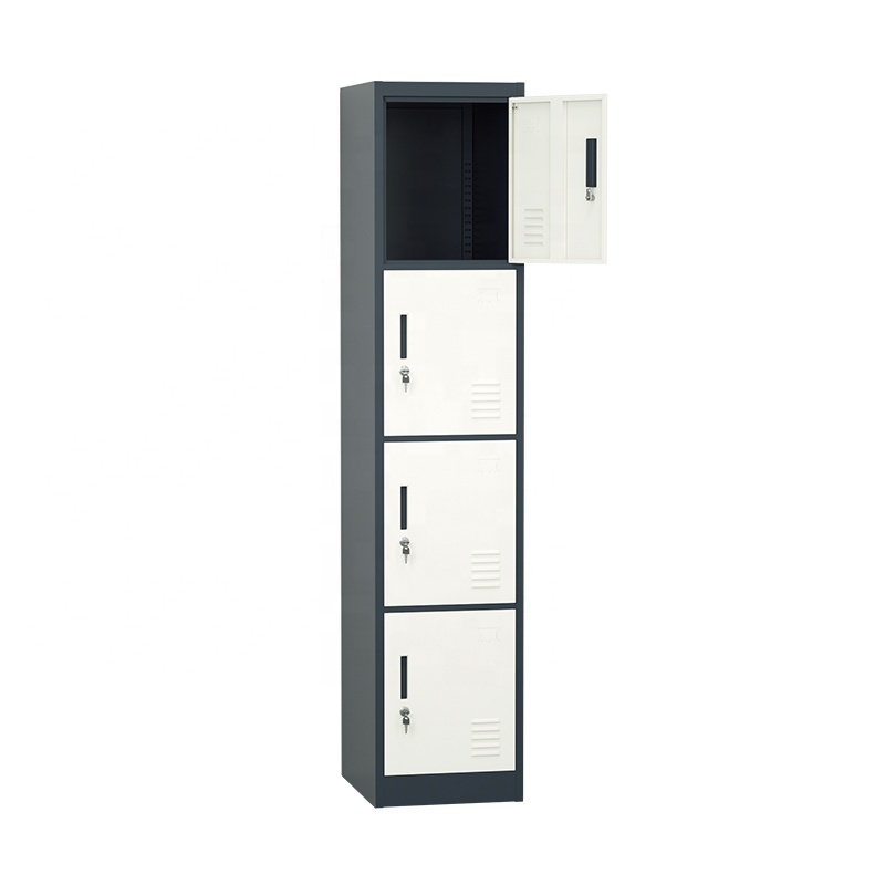 Steel Locker Cabinet single 4-door steel storage cabinet changingroom metal locker gym Vertical cupboard locker