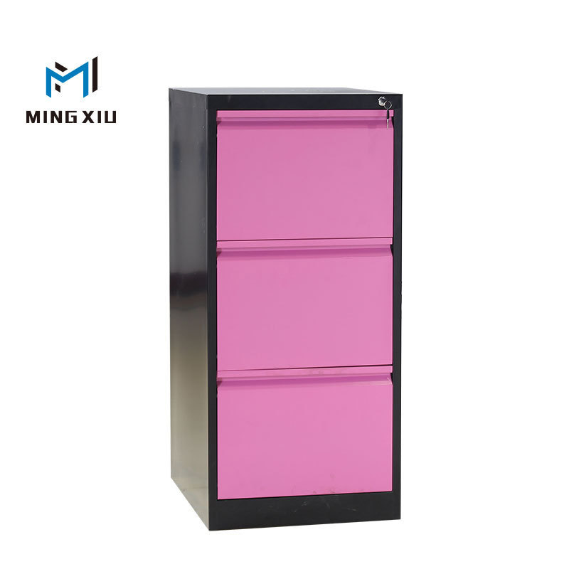 Metal Cabinets 3 Drawer Cabinet Office Storage Steel File Cabinet with Lock