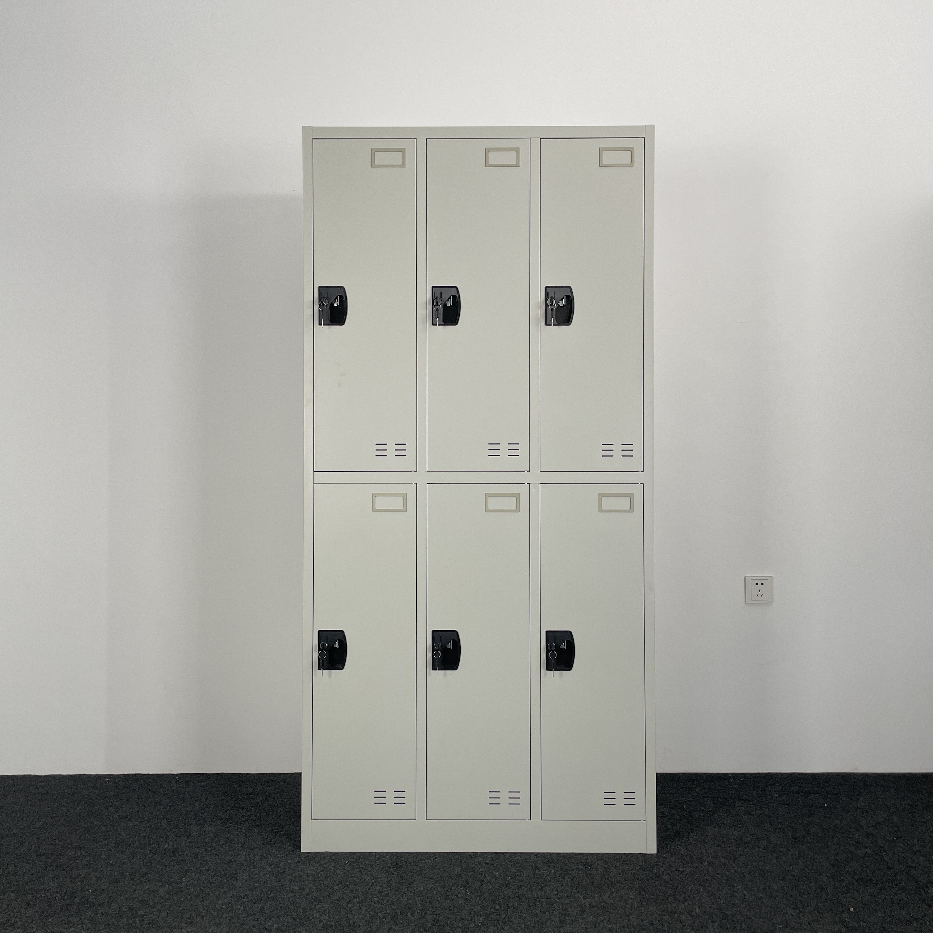 Metal Storage Lockers Knock Down Steel Locker Cabinet For Workshop Employee 6/9/12/18 Door Gym Locker  Metal  With Key Lock