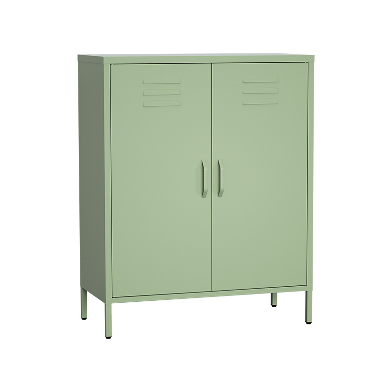 OEM/ODM Home Metal Storage Cabinet For Dining Living Room Pantry Cupboard For Kitchen Sideboard Buffet Cabinets with 2 doors