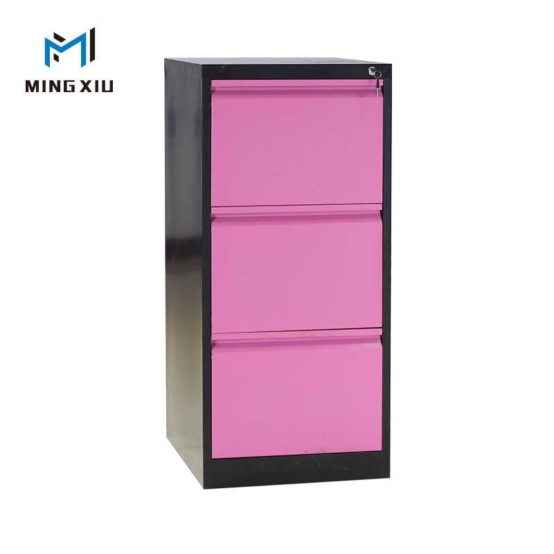 Metal Cabinets 3 Drawer Cabinet Office Storage Steel File Cabinet with Lock