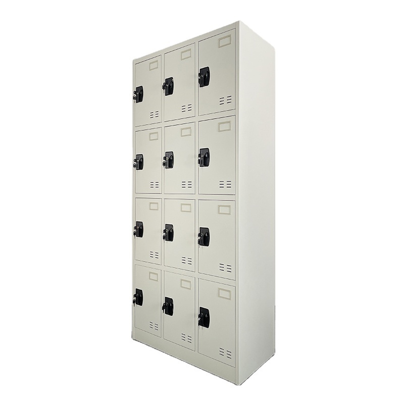 Metal Storage Lockers Knock Down Steel Locker Cabinet For Workshop Employee 6/9/12/18 Door Gym Locker  Metal  With Key Lock