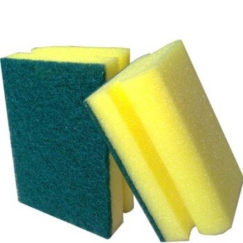 Kitchen Cleaning Sponges And Scouring Scrubber Pads Cellulose Biodegradable Green Pad For Dishes And Pots