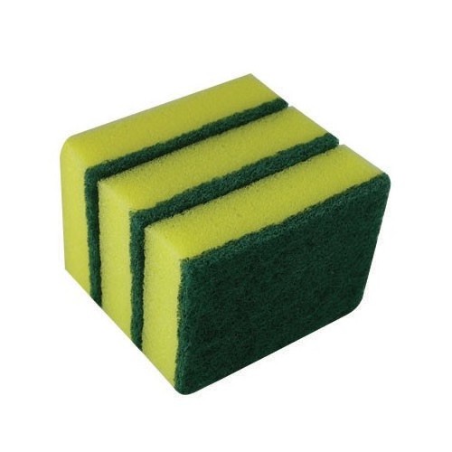 Kitchen Cleaning Sponges And Scouring Scrubber Pads Cellulose Biodegradable Green Pad For Dishes And Pots