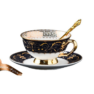 European luxury palace coffee cup  English afternoon Ceramic Cup tea Coffee Cup set high grade exquisite Tea Pot Sets