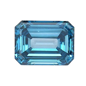 Igi Certified 4 ct Emerald  Cut Shape Loose Lab grown Created Blue Diamond  Price