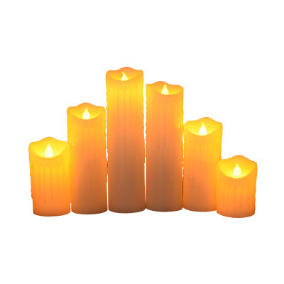 Flameless Flickering Led Candles 3d real flame Electronic Votive Led Lamp Halloween Home Decor