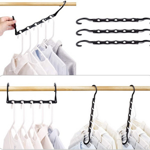 Wholesale Best seller Magic Space Saving Cheap Plastic Hanger Organizers multi layer hanger