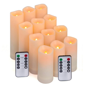 Flameless Flickering Led Candles 3d real flame Electronic Votive Led Lamp Halloween Home Decor