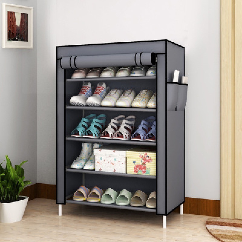 Wholesale Non-woven folding fabric shoe cabinet storage organiser closet organizer shoe rack living room furniture